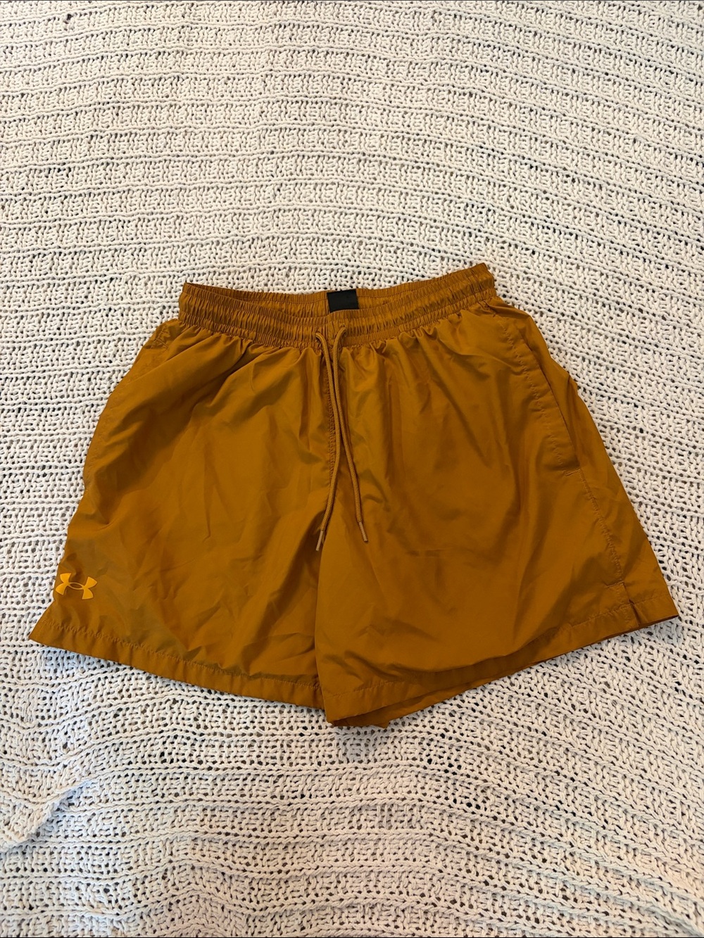 Under Armour Men's Ochre Lightweight Athletic Shorts